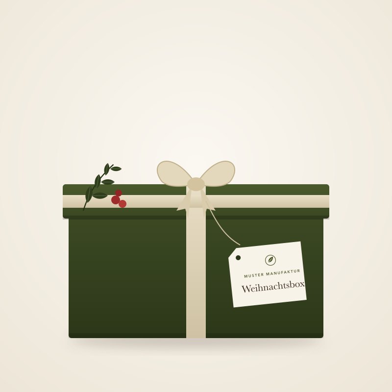 Weihnachtsbox der Muster Manufaktur